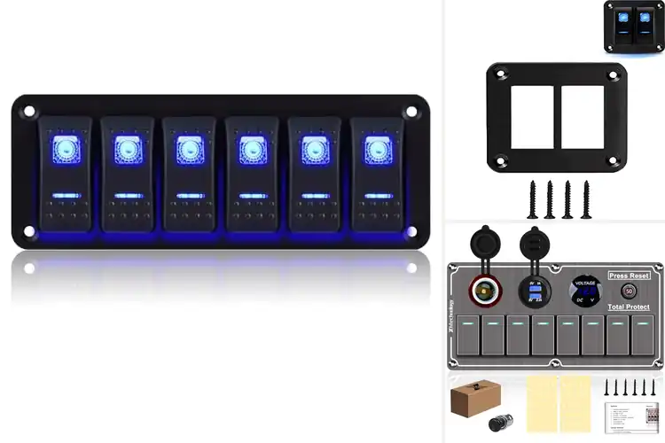 Detailed view of Best Aluminum Alloy Rocker Switch Panel