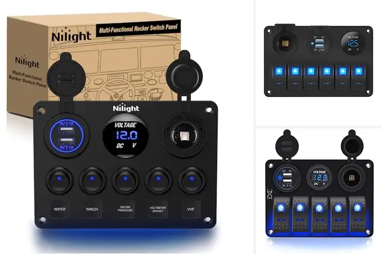 Detailed view of Best Boat Switch Panels