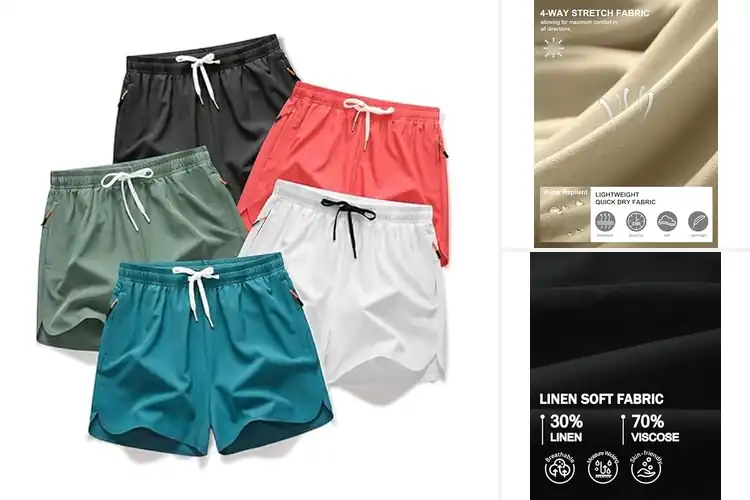 Detailed view of Best Breathable Fabric Shorts