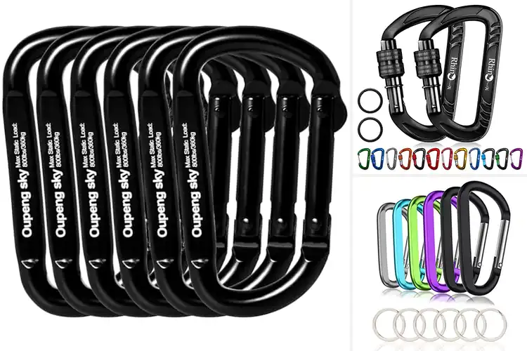 Detailed view of Best Carabiner Clips for Camping