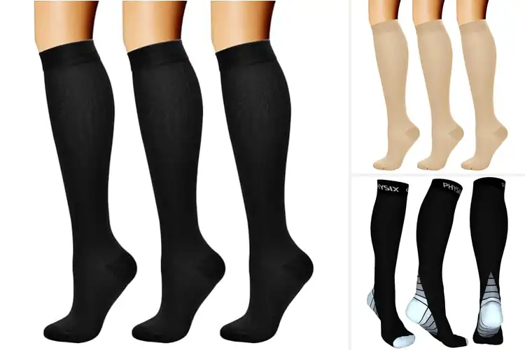 Detailed view of Best Circulation Boosting Compression Socks
