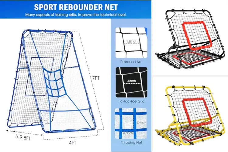 Detailed view of Best Double Sided Rebounder Nets
