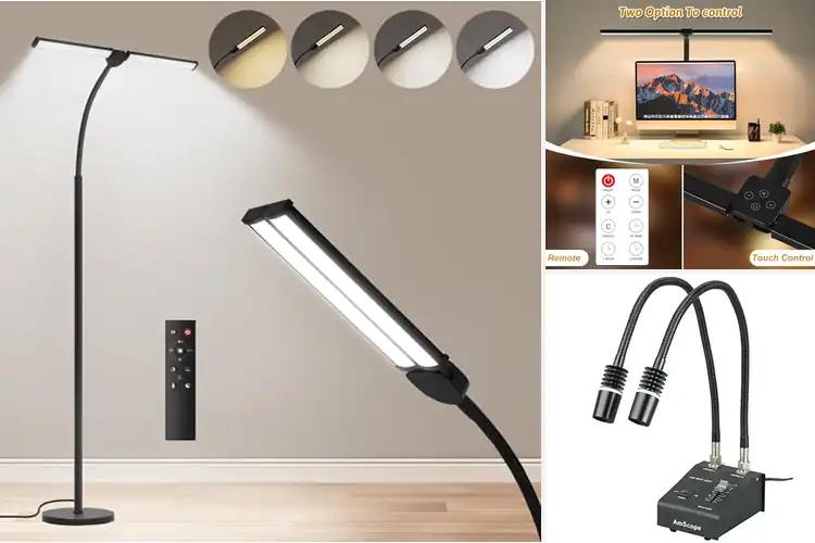 Detailed view of Best Dual Gooseneck LED Lamp: Light Up Your World