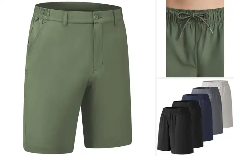Detailed view of Best Four-Way Stretch Active Shorts
