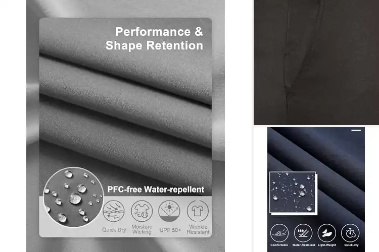Detailed view of Best golf pants with multiple pockets