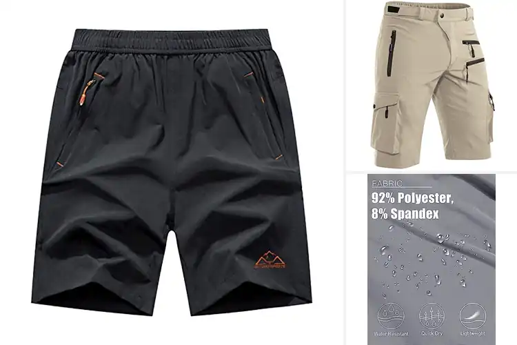 Detailed view of Best Hiking Shorts With Zipper Pocket