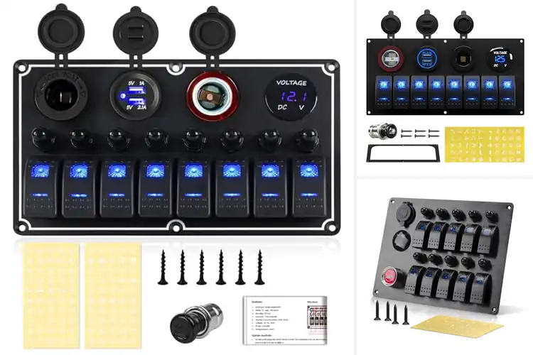 Detailed view of Best Marine Boat Switch Panels