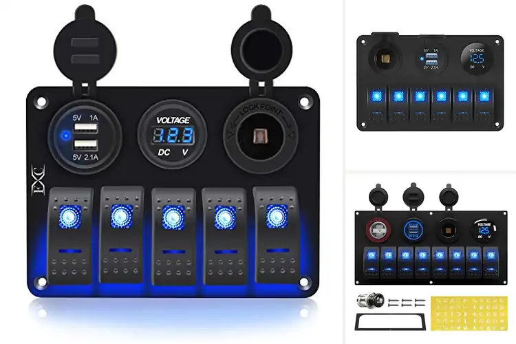 Detailed view of Best Marine Vehicle Switch Panel