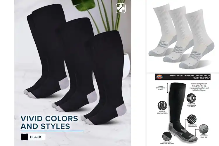 Detailed view of Best Moisture Wicking Calf Compression Socks