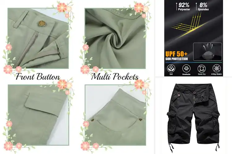 Detailed view of Best Multi Pocket Shorts For Women