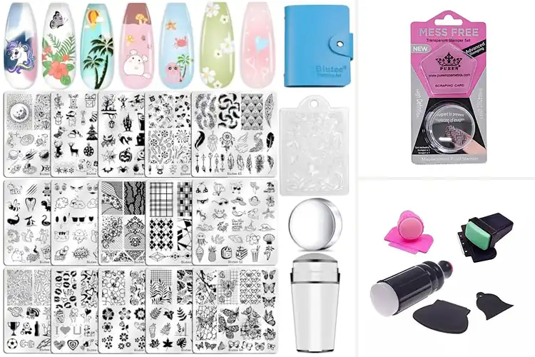 Detailed view of Best Nail Art Stamp and Scraper Set