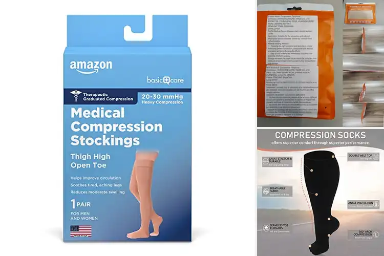 Detailed view of Best Plus Size Compression Stockings
