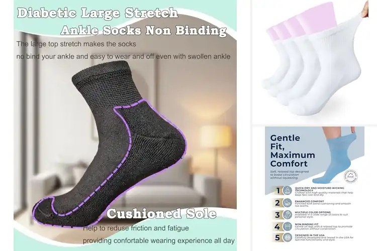 Detailed view of Best Plus Size Socks: Comfort That Lasts All Day