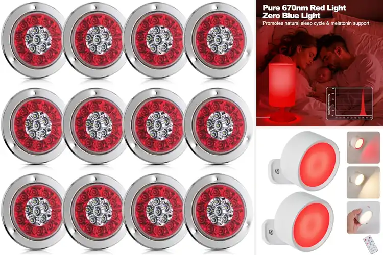 Detailed view of Best Red and White LED Lamps: Top 10 Picks for Your Space