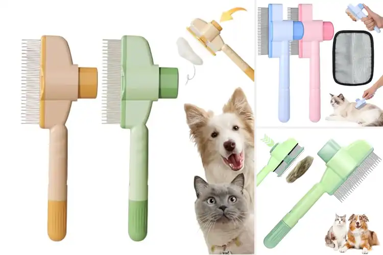 Detailed view of Best Self Cleaning Pet Combs