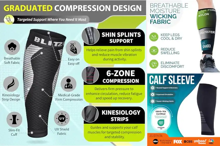 Detailed view of Best Sports Compression Socks For Calf Support