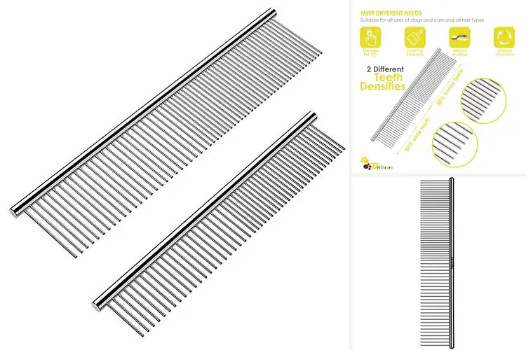Detailed view of Best Stainless Steel Pet Combs