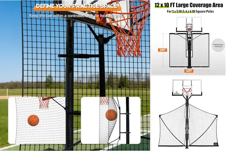 Detailed view of Best Steel Pole Rebounder Nets
