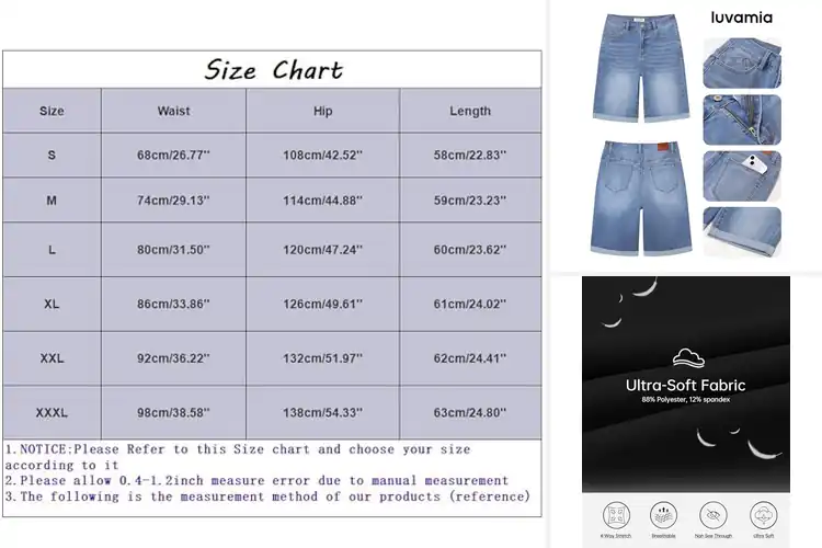 Detailed view of Best Summer Knee Length Shorts