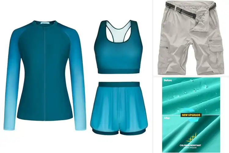 Detailed view of Best Sun Protection Shorts With UPF Fifty Plus