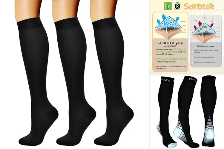Detailed view of Best Travel Compression Socks For Flights