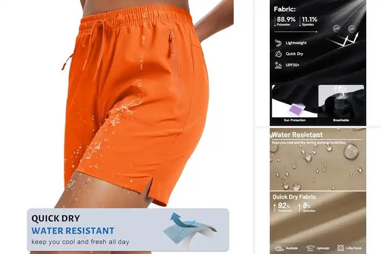 Detailed view of Best UPF 50+ Shorts For Women: Stay Protected & Stylish