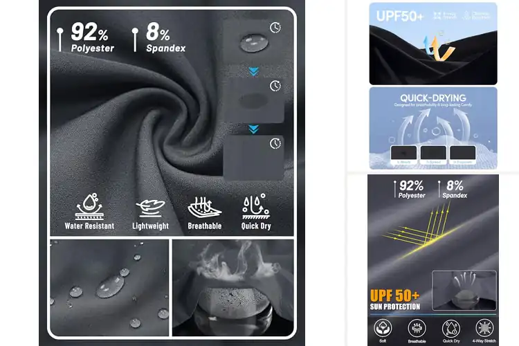 Detailed view of Best UPF 50+ Women’s Shorts For Sun Protection