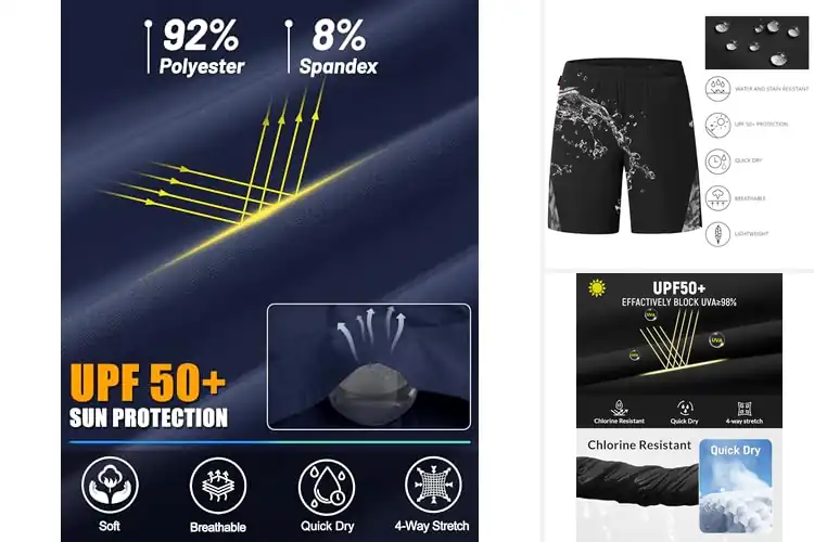 Detailed view of Best UPF Shorts