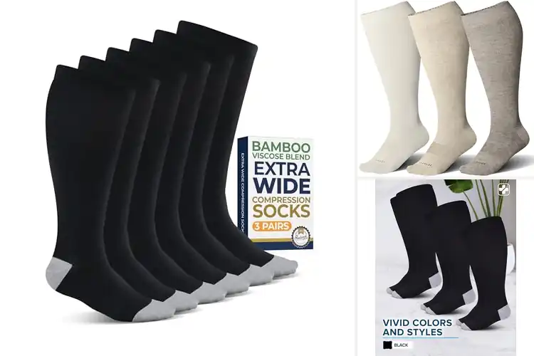 Detailed view of Best Wide Calf Socks For Travel And Long Drives