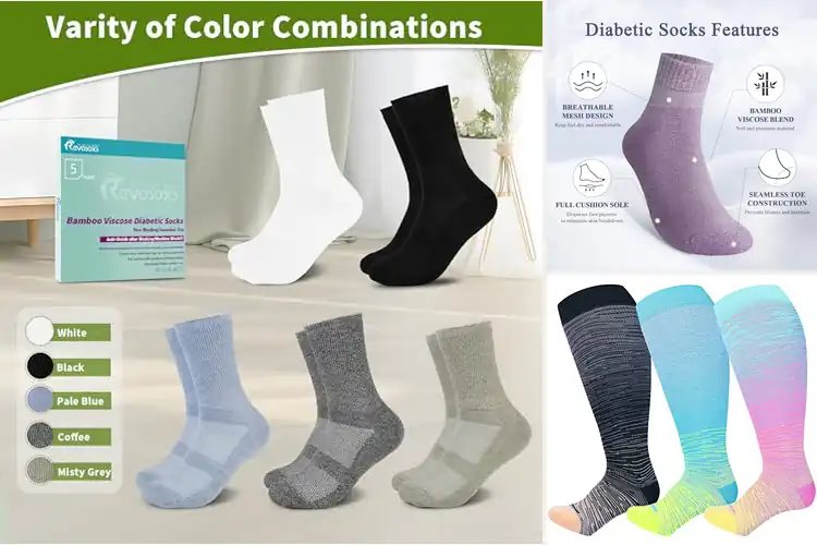 Detailed view of Best Wide Calf Socks